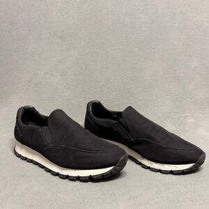 PRADA Women's  Nylon Slip On Sneakers in Black Size 39